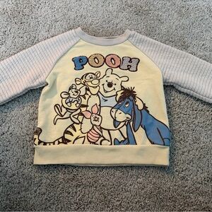 Disney Winnie the Pooh Graphic Sweatshirt Pooh Tigger Piglet Eeyore 3T